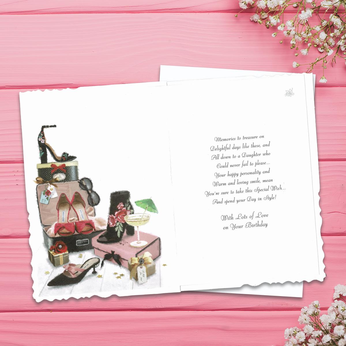Inside with colour insert and verse