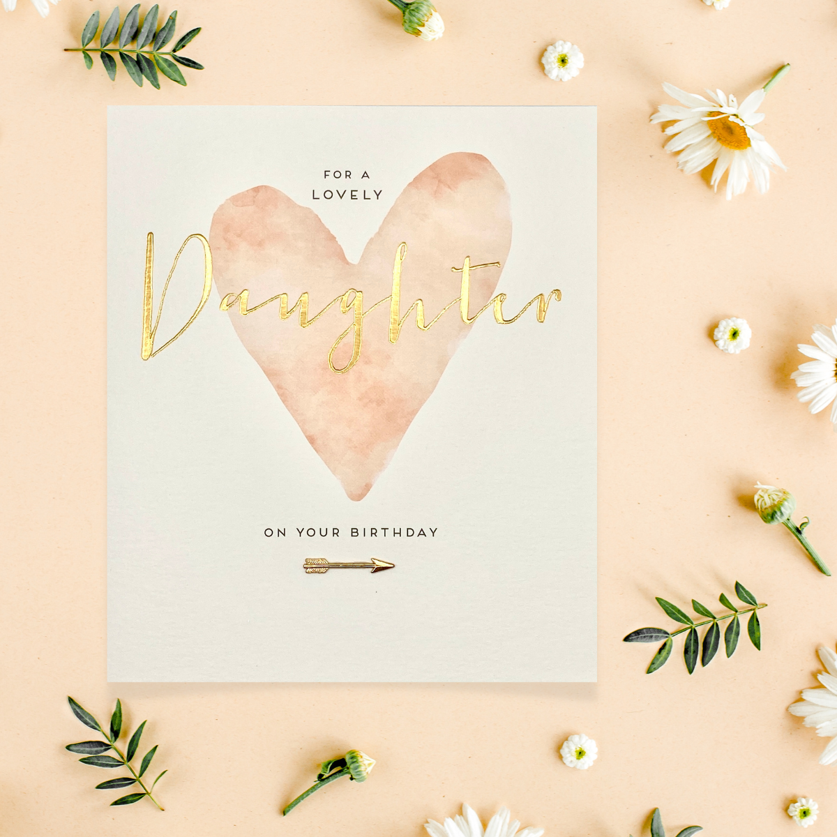 Daughter Birthday Card Displayed In Full