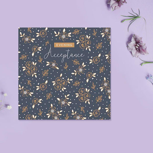 Evening Acceptance Card Front Image
