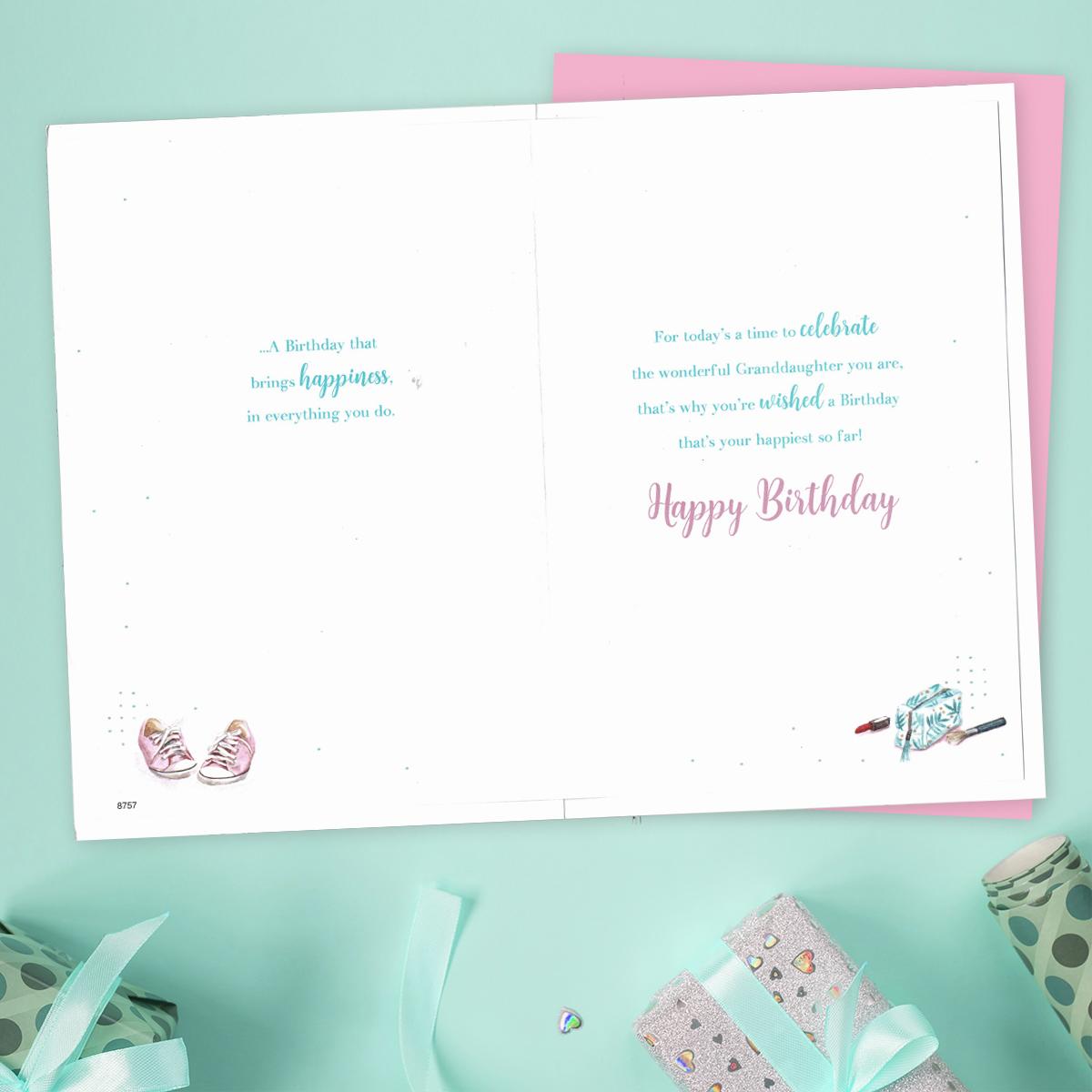 Inside with colour insert and verse