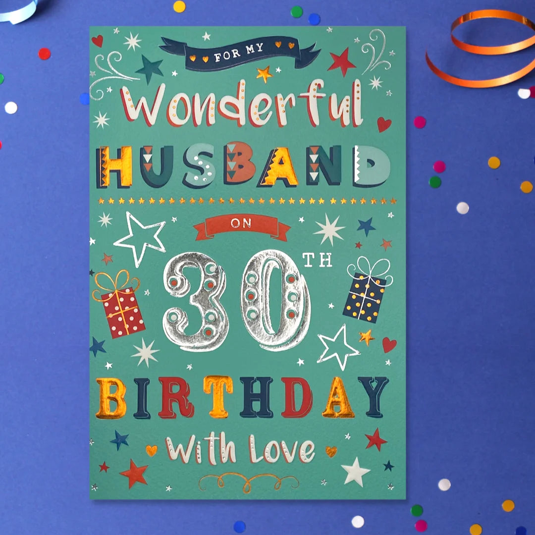 Husband 30th Birthday Card - Giddy-Up