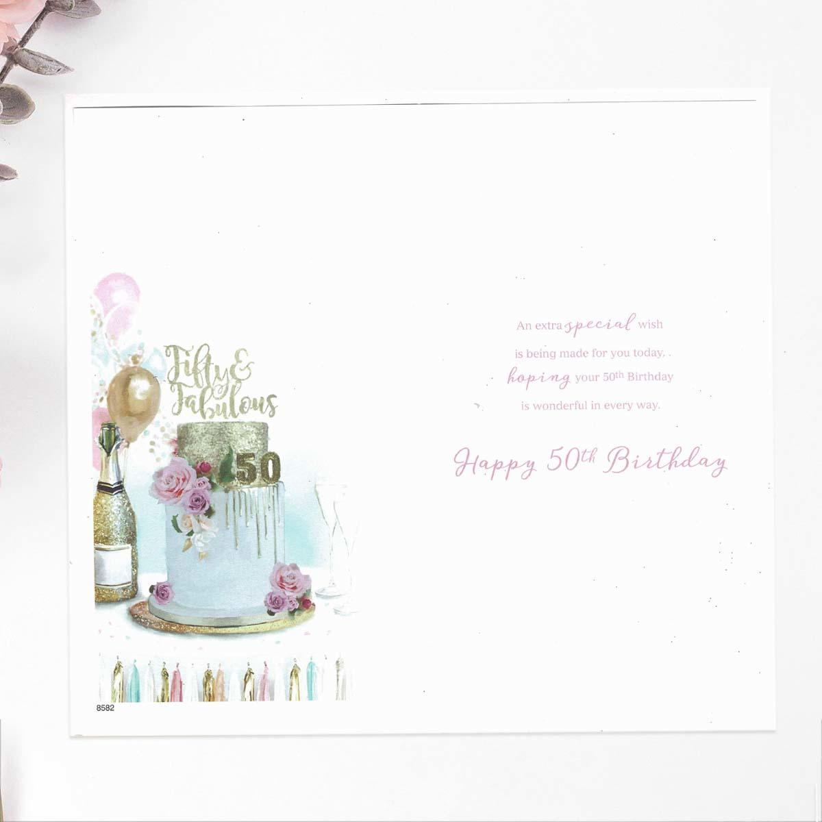 Inside with colour insert and verse