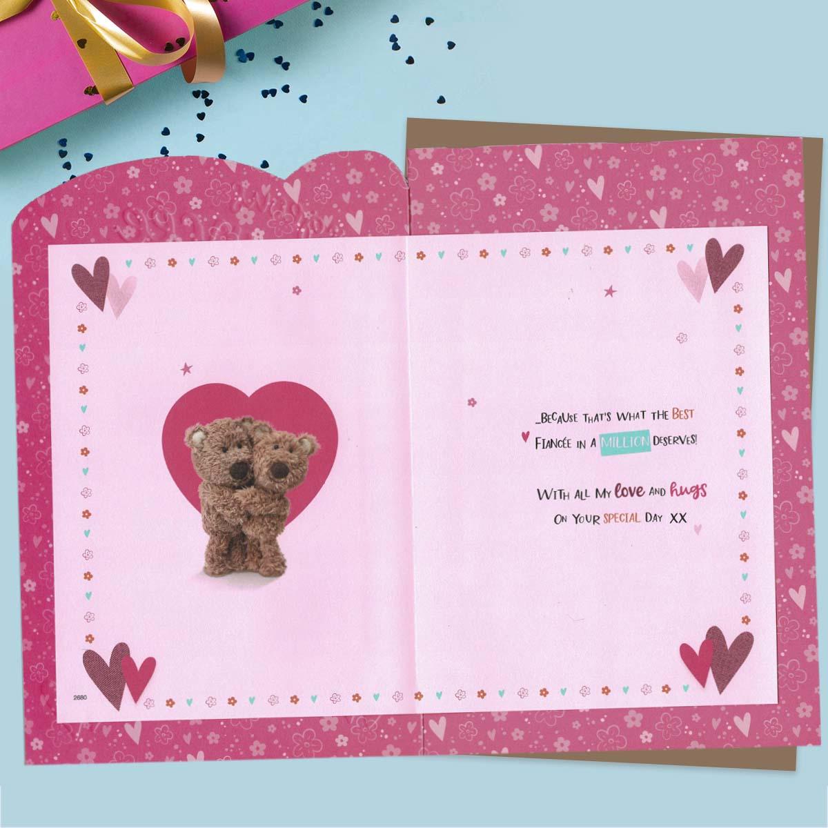 Inside with colour insert and greeting