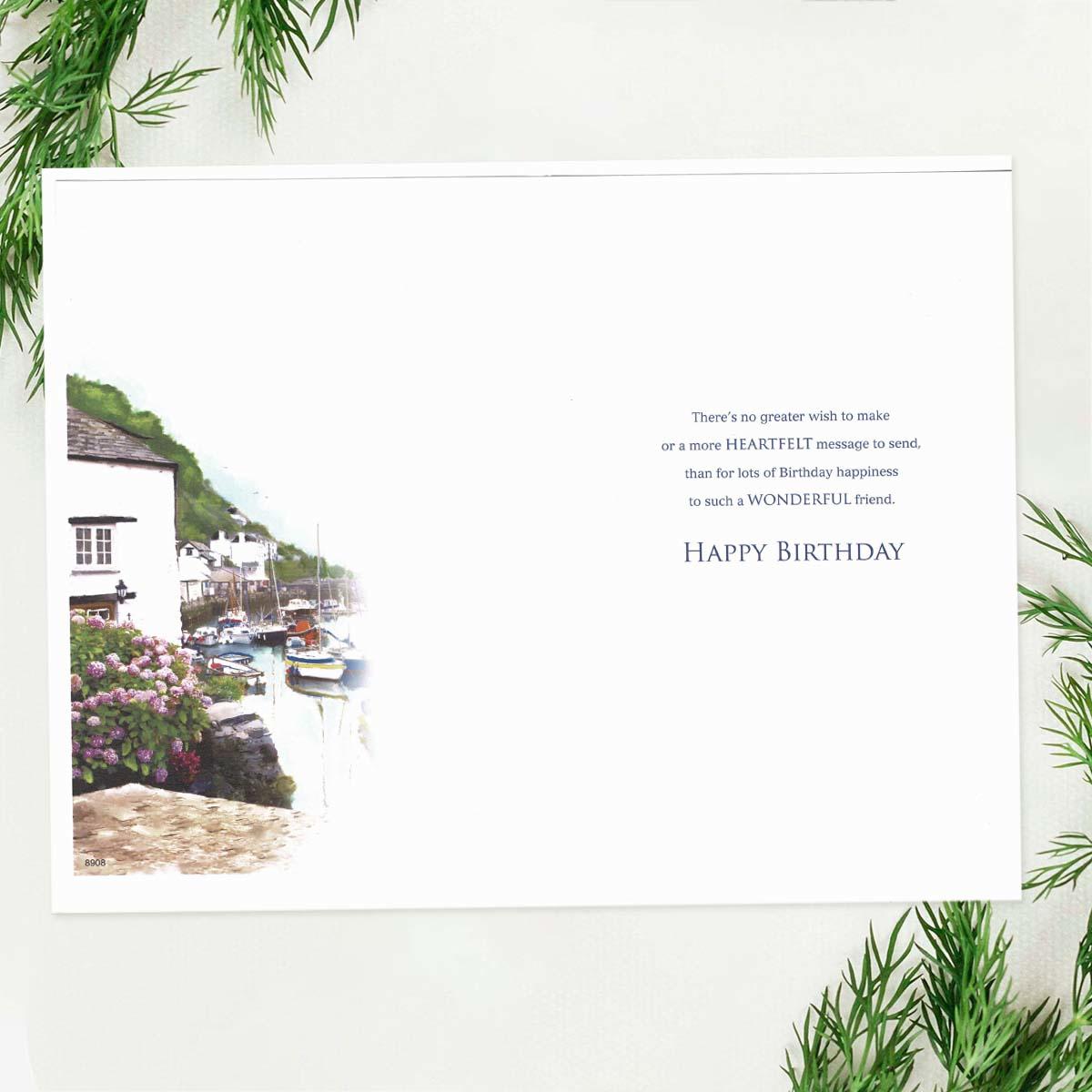 Inside with colour insert and verse