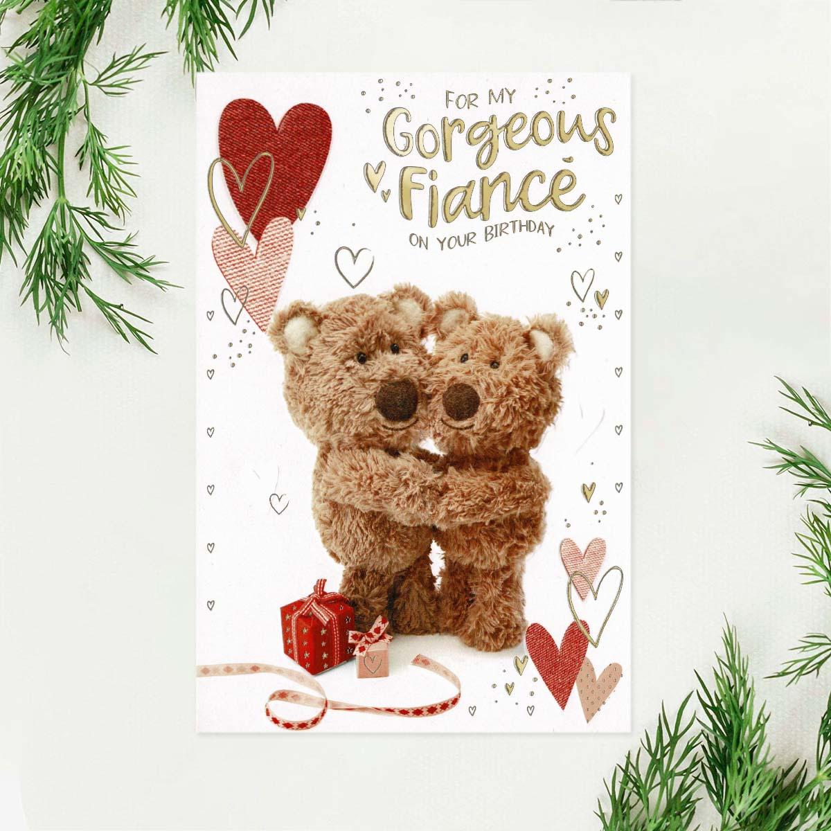 Barley Bear - Gorgeous Fiancé Birthday Front Image