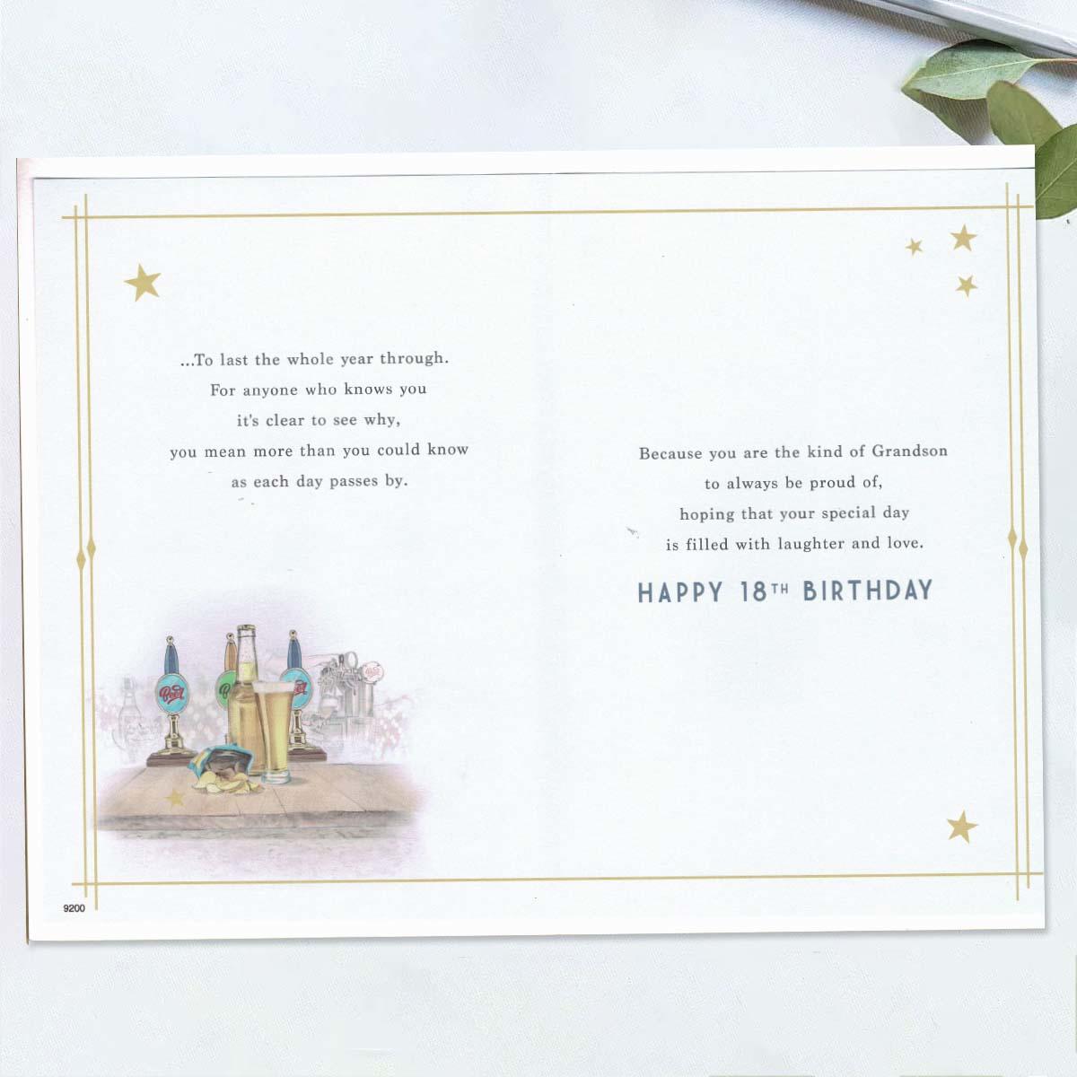 Inside with colour insert and heartfelt words
