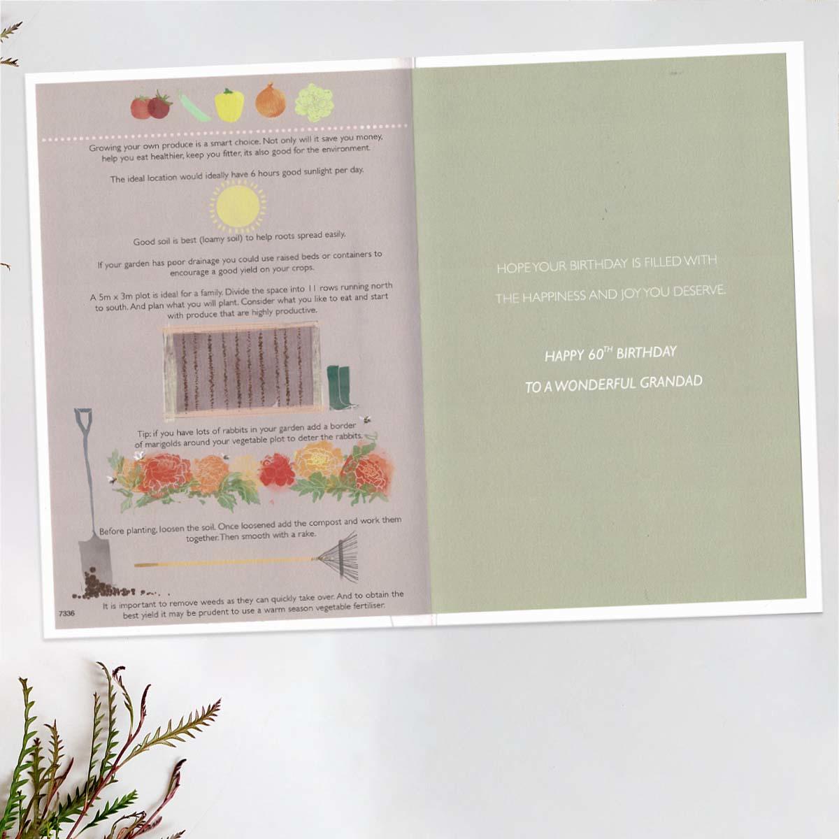 Inside Image with colour insert and garden notes!