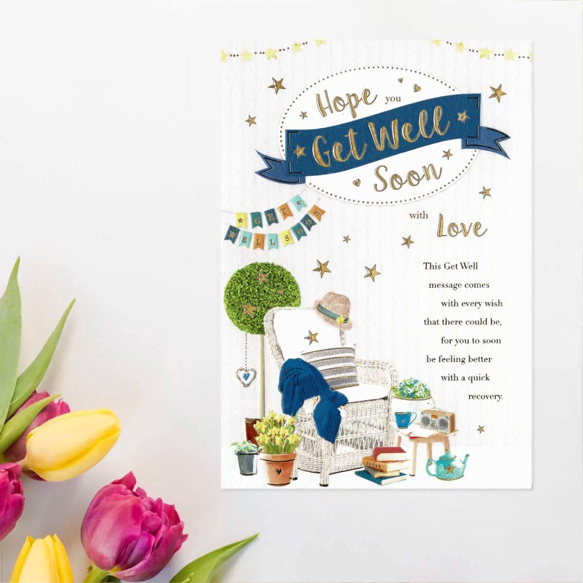 Avec Amour - Get Well Soon Card Front Image