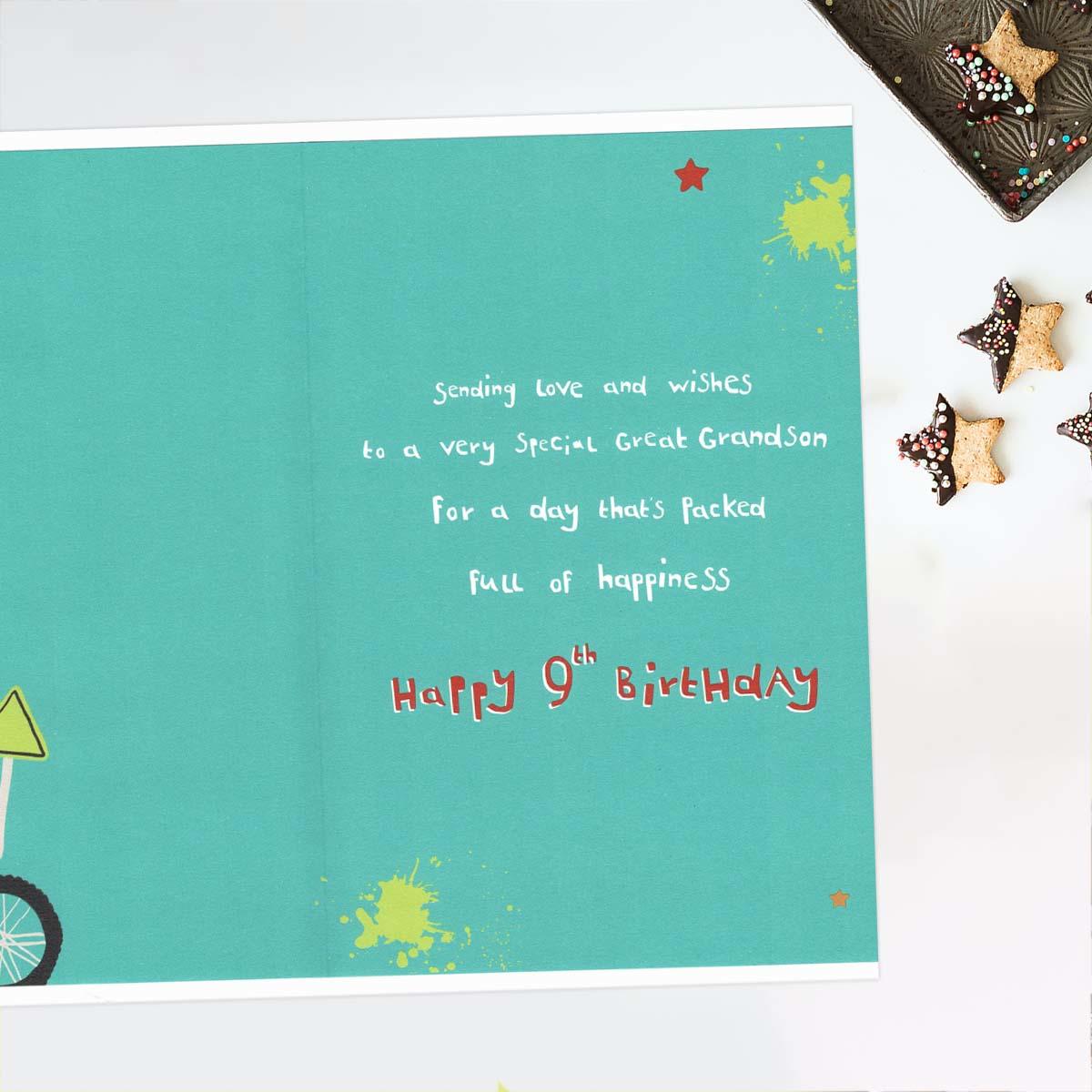 Inside with colour insert and verse