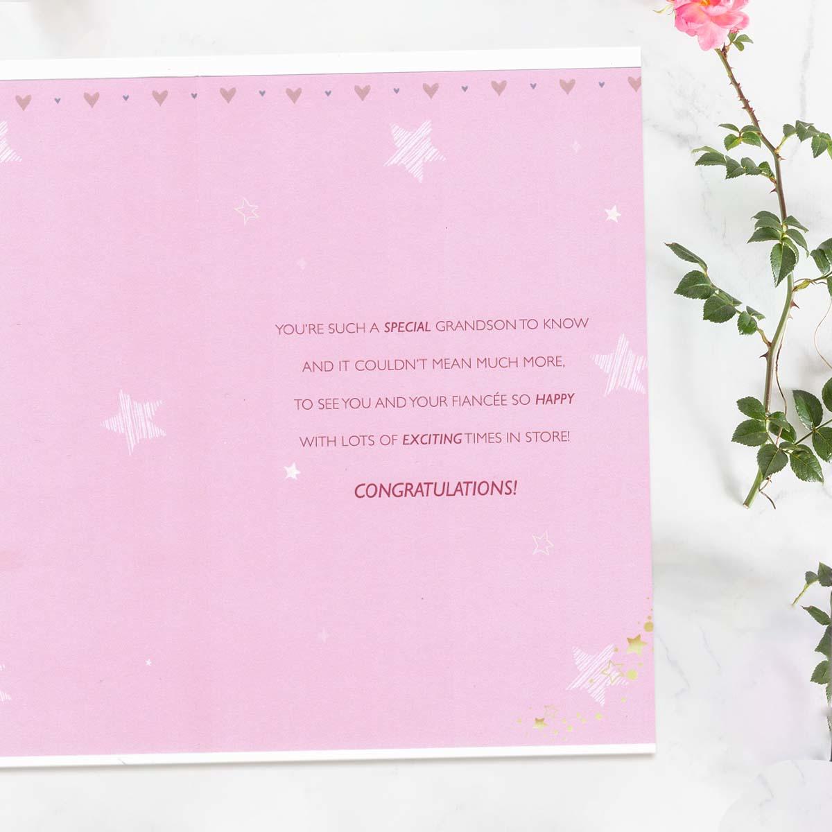 Inside with colour insert and verse