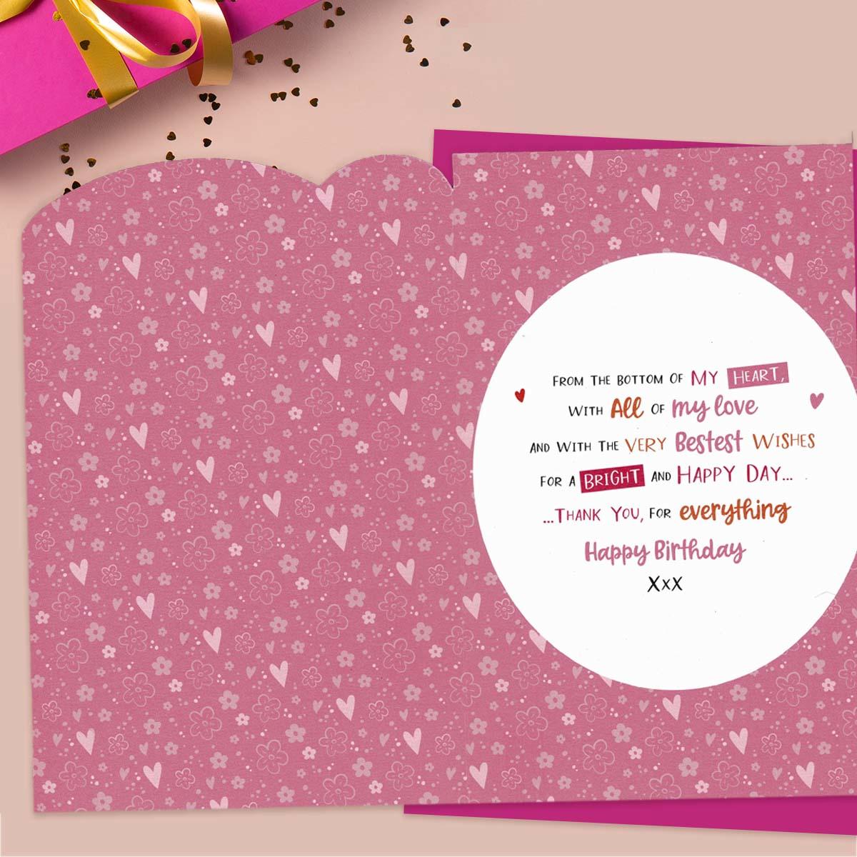 Inside with colour print and verse