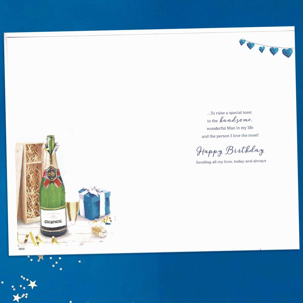 Inside with colour insert and verse