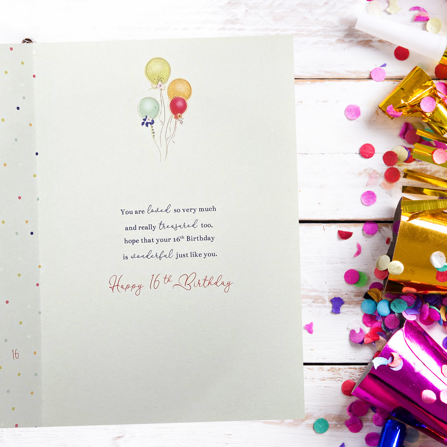 Inside with colour insert and verse