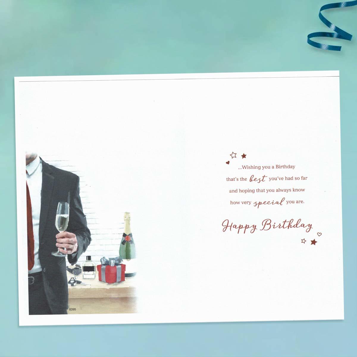 Inside with colour insert and verse