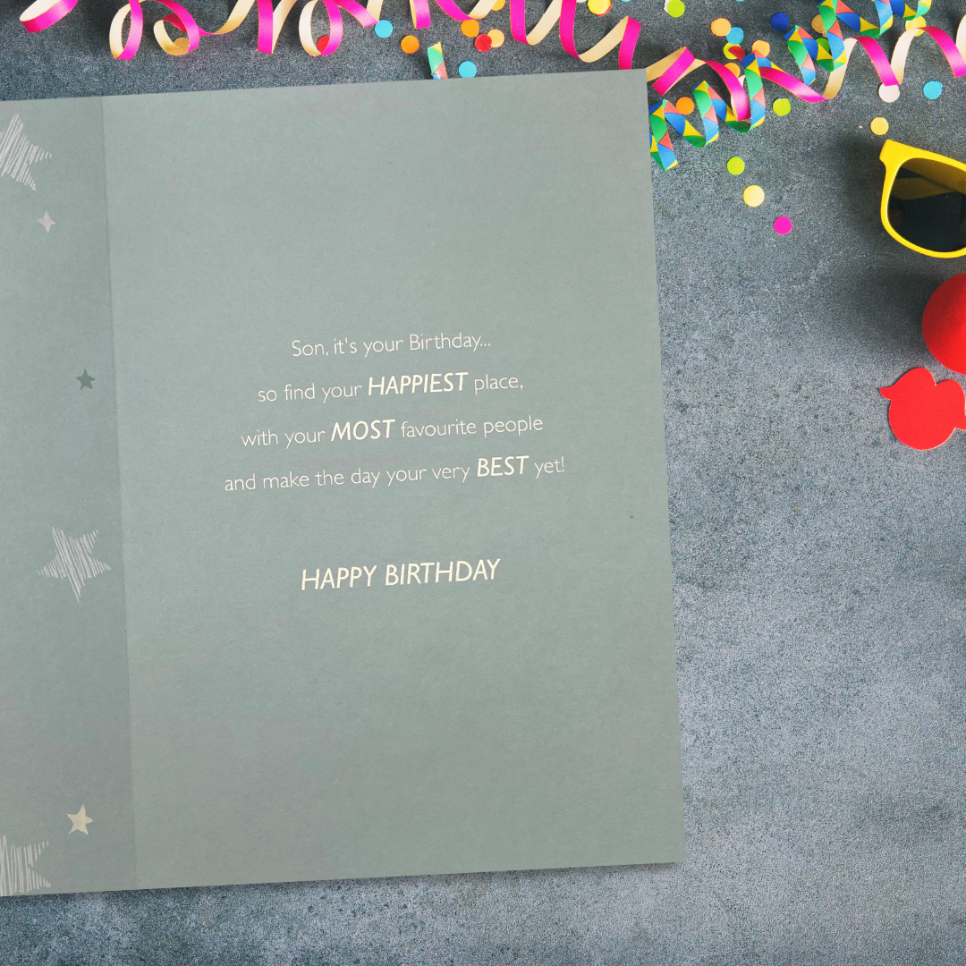 Inside Image with colour printed insert and verse