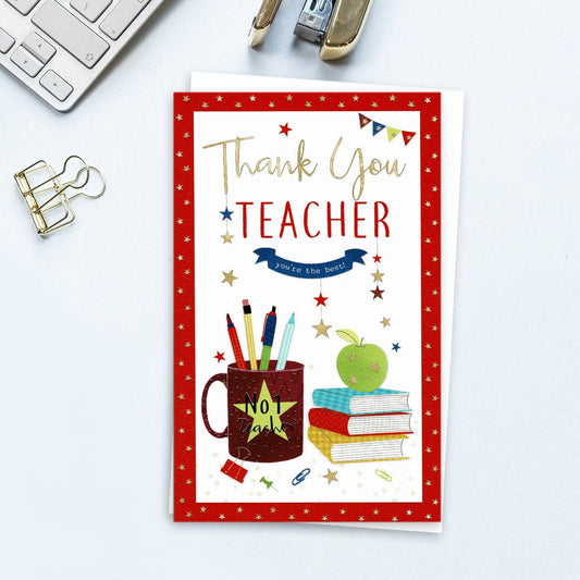 Thank You Teacher Card Front Image