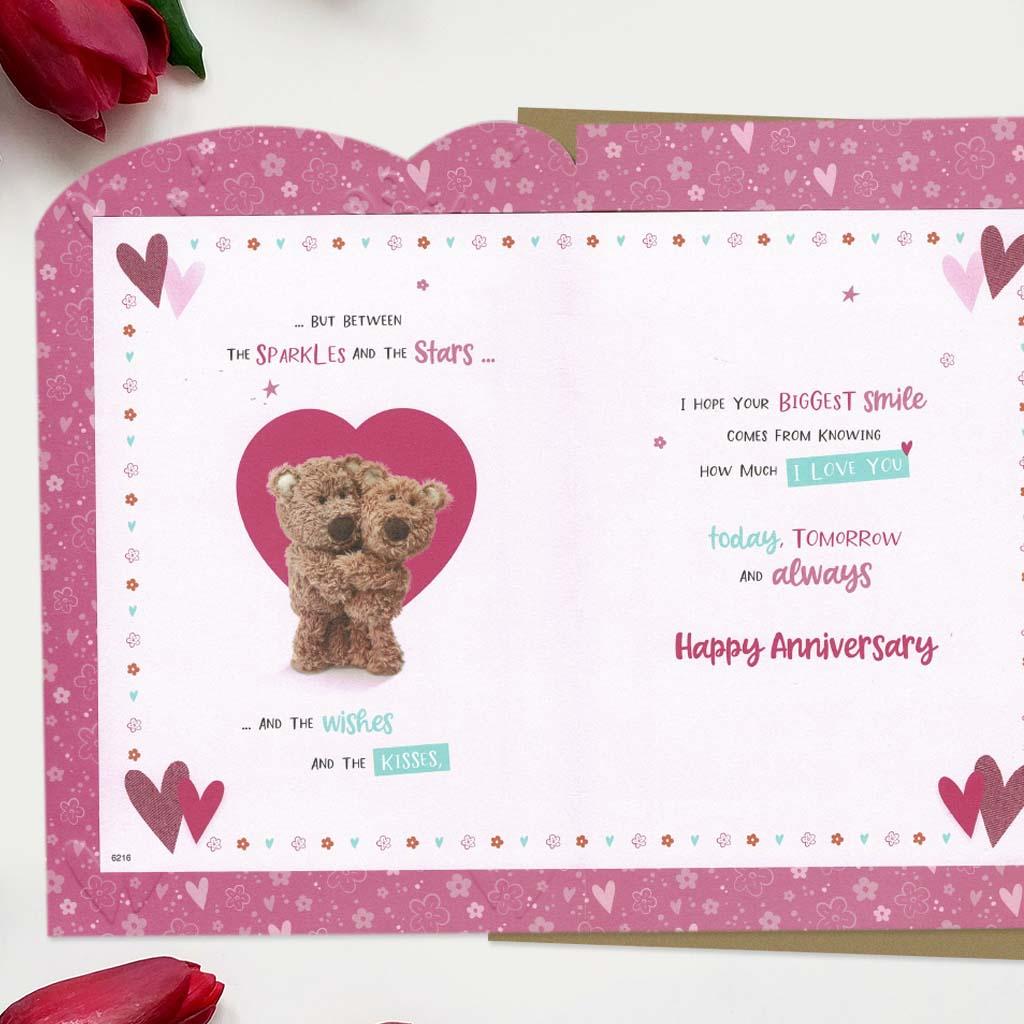 Inside with colour insert and greeting