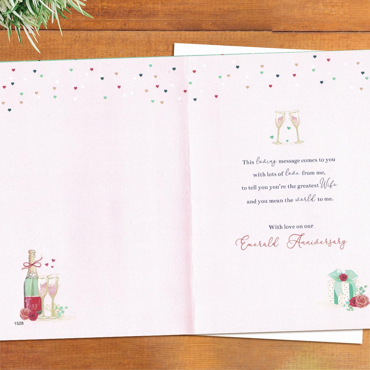 Inside with greeting