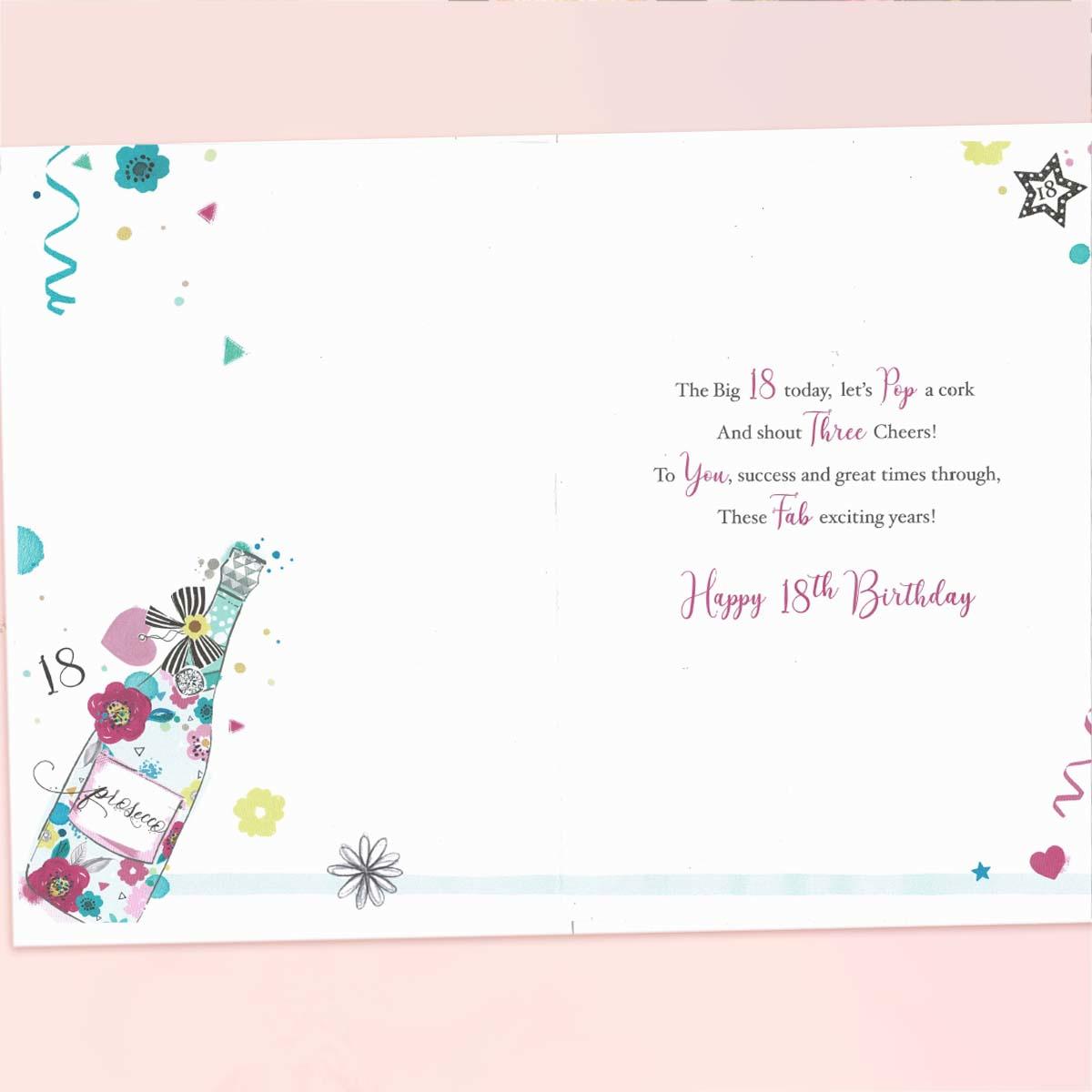 Inside with colour insert and verse