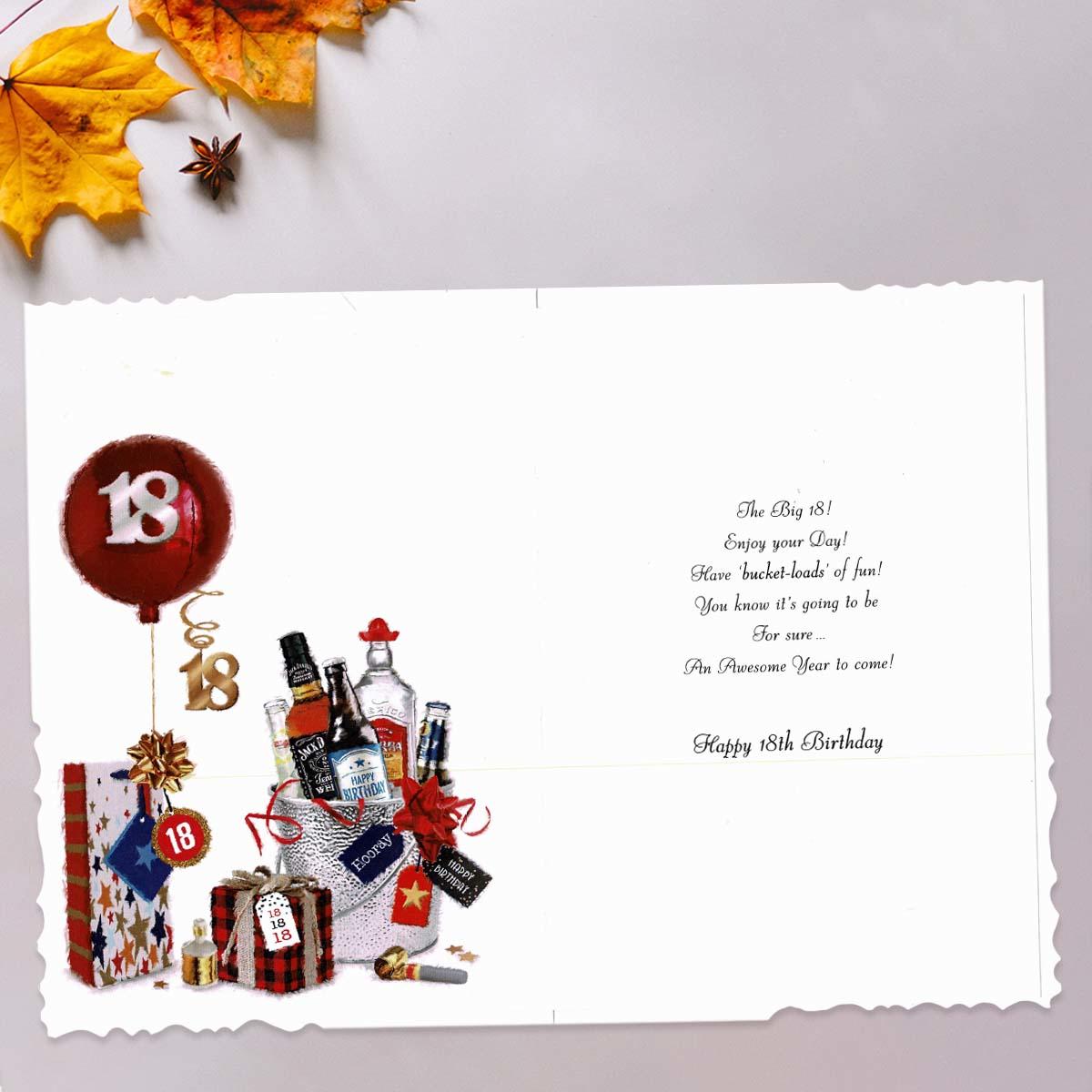 Inside with colour insert and verse