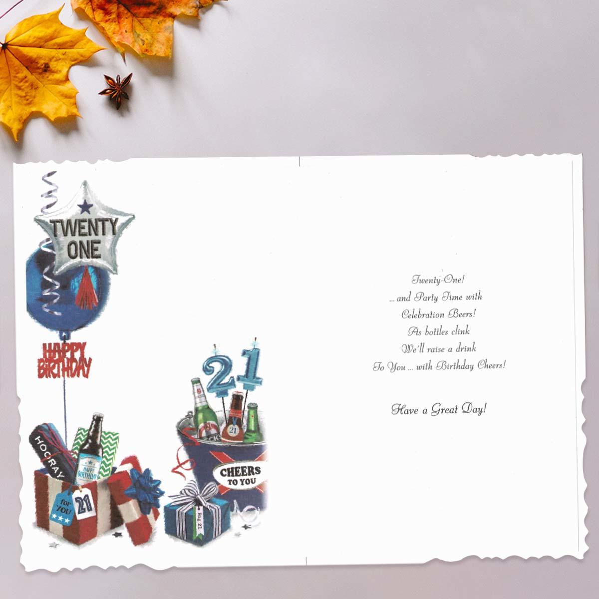 Inside with colour insert and verse