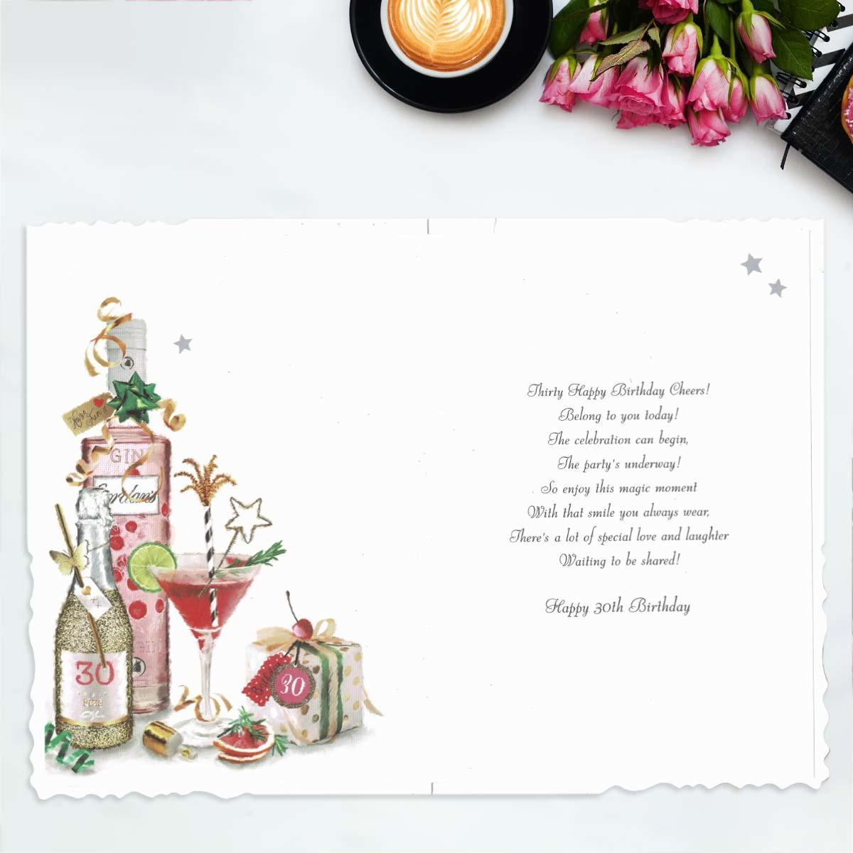 Inside with colour insert and verse