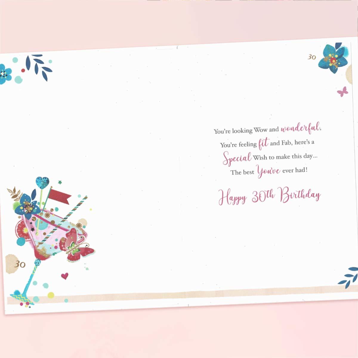 Inside with colour insert and verse