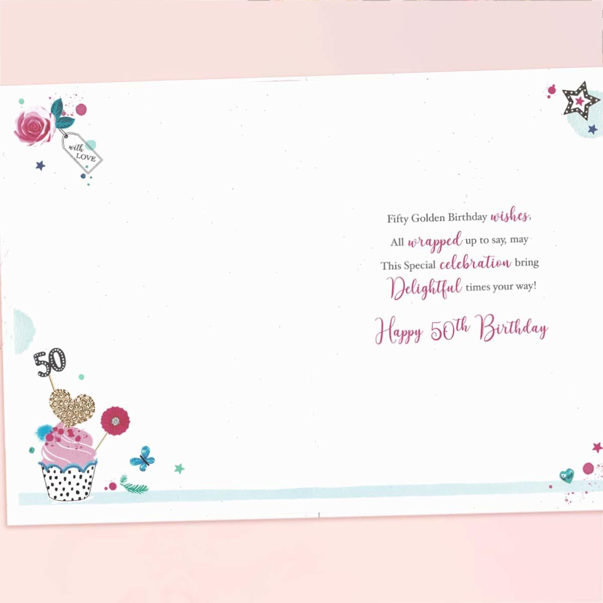 Inside with colour insert and verse