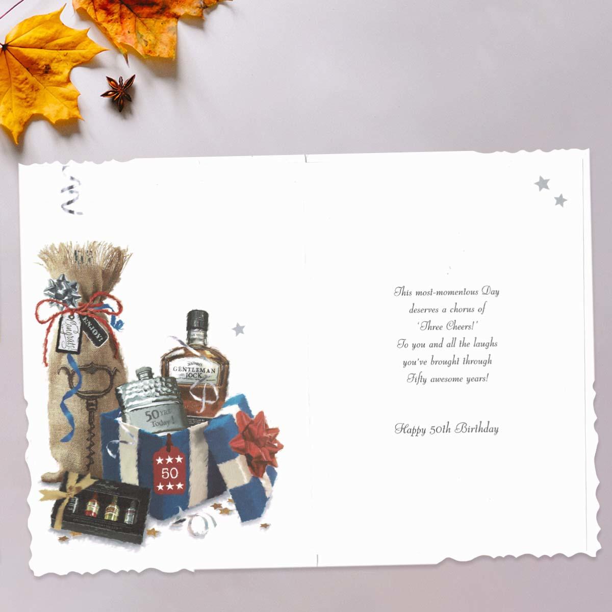 Inside with colour insert and verse