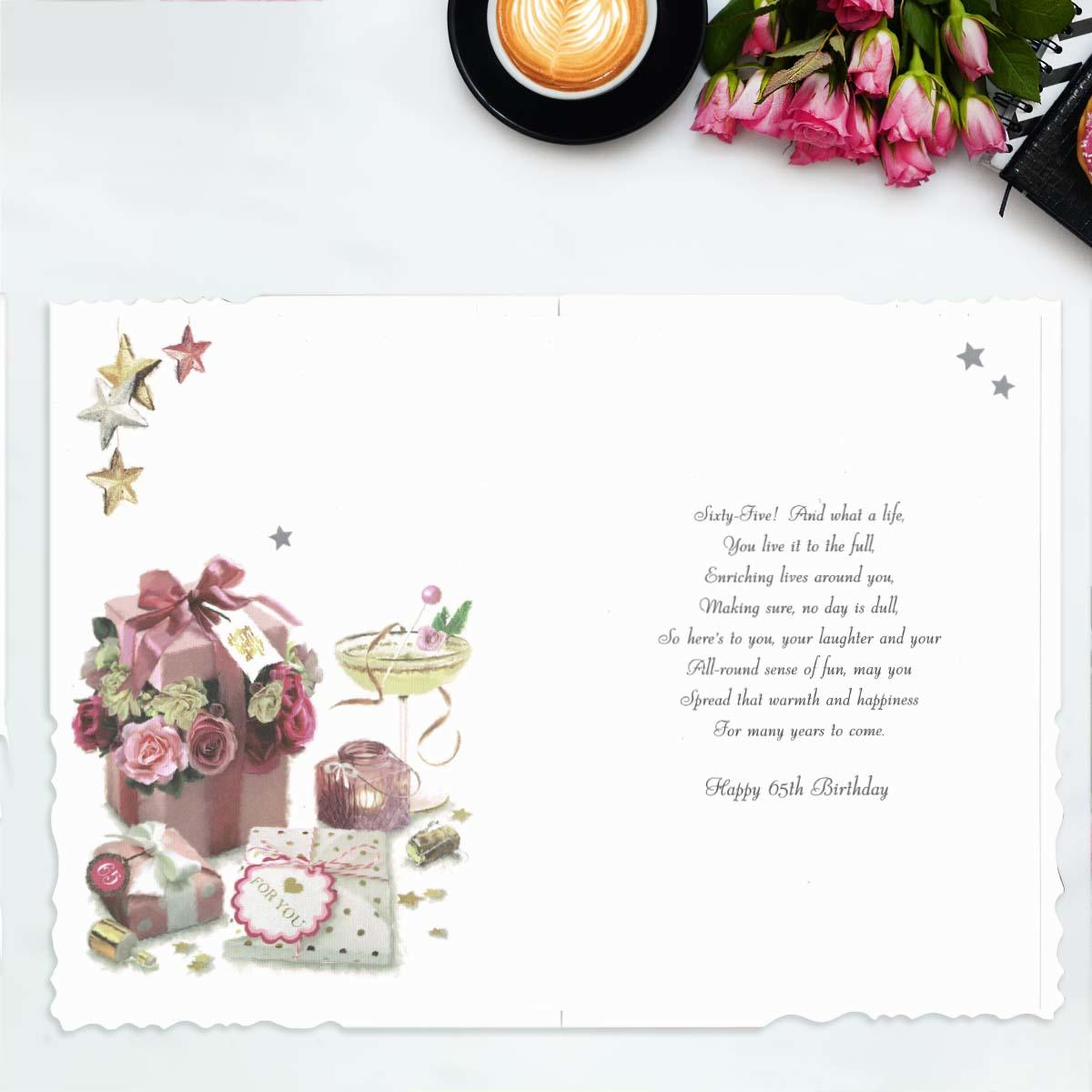 Inside with colour insert and verse
