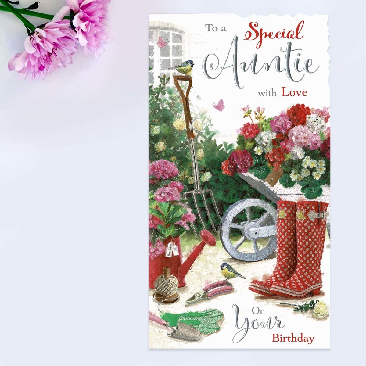 Velvet Moments - Auntie Birthday Card Front Image