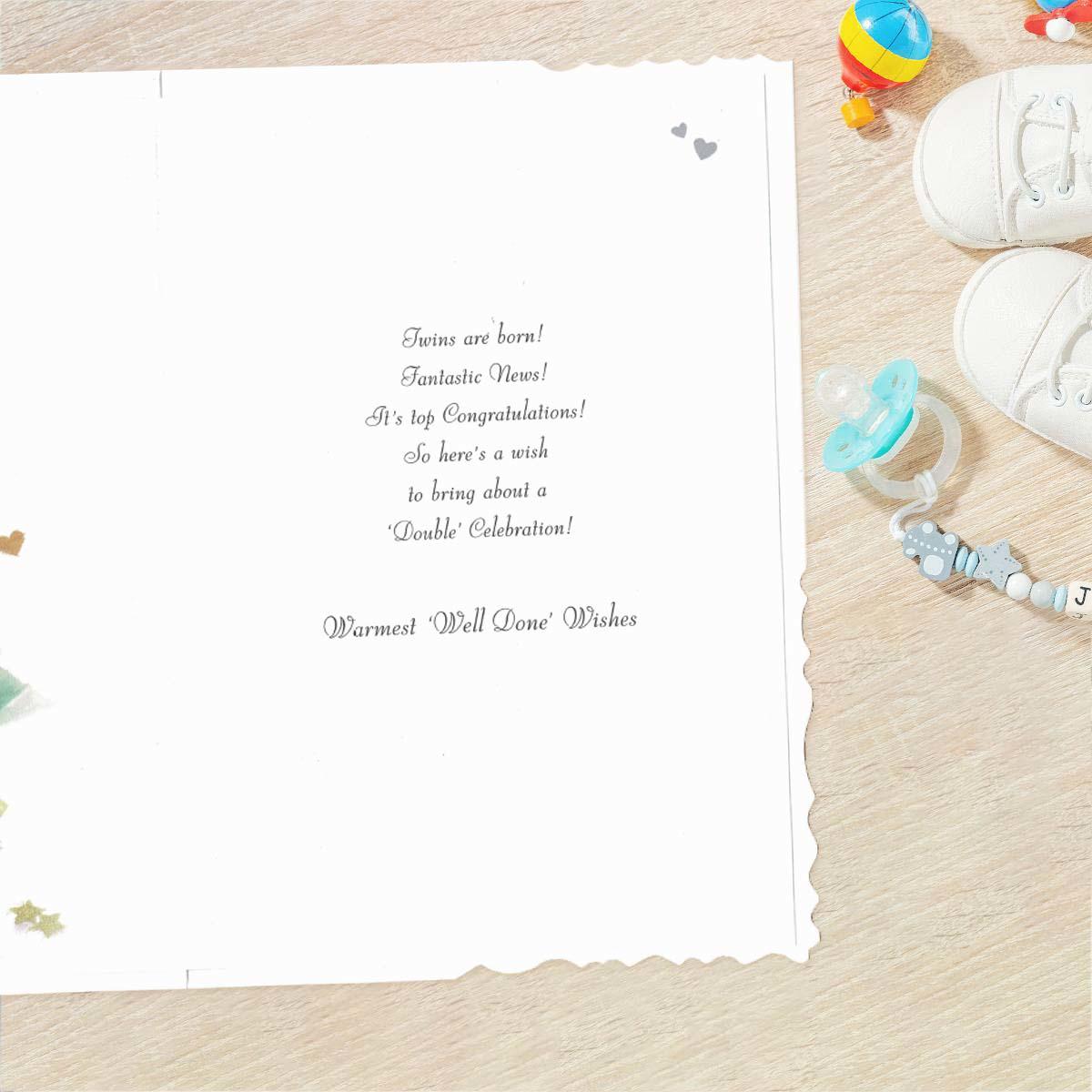 Inside with colour insert and verse