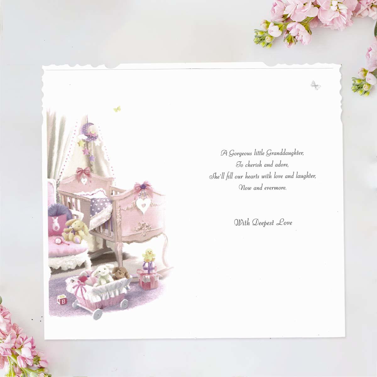 Inside with colour insert and verse