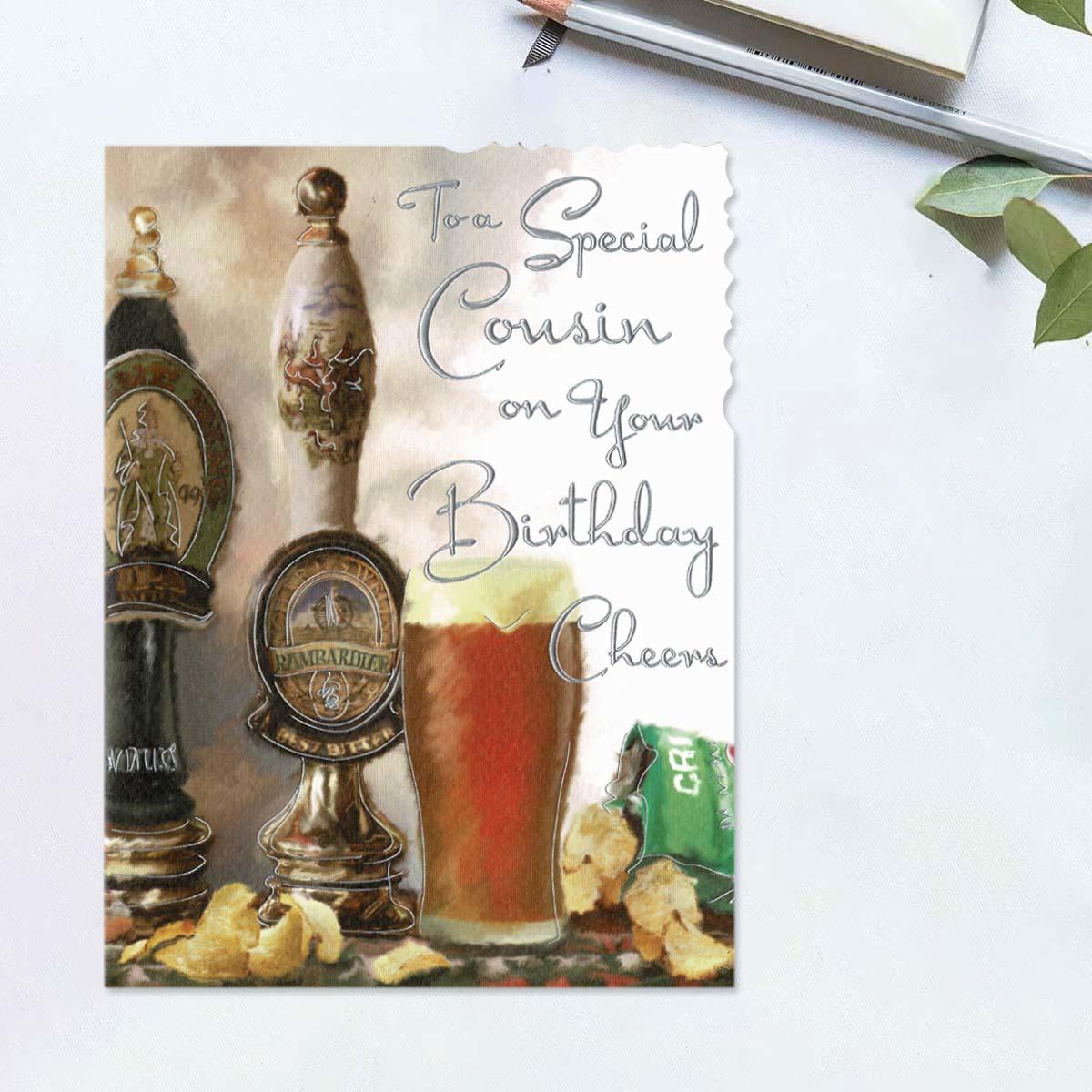 Velvet - Special Cousin Birthday Card Front Image