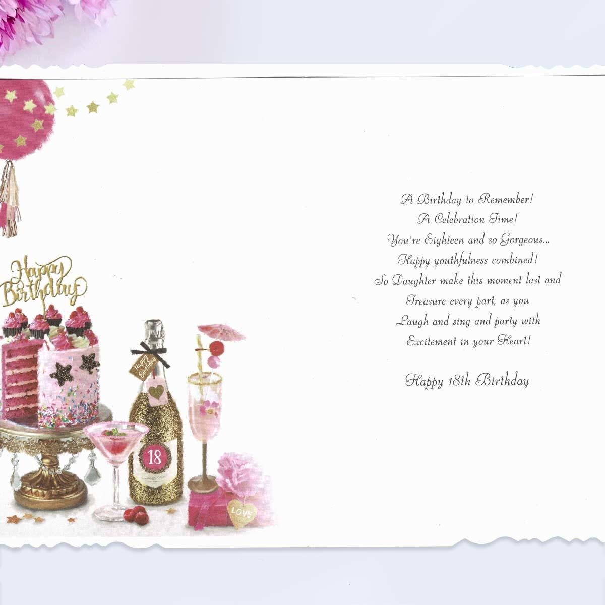 Inside with colour insert and heartfelt verse