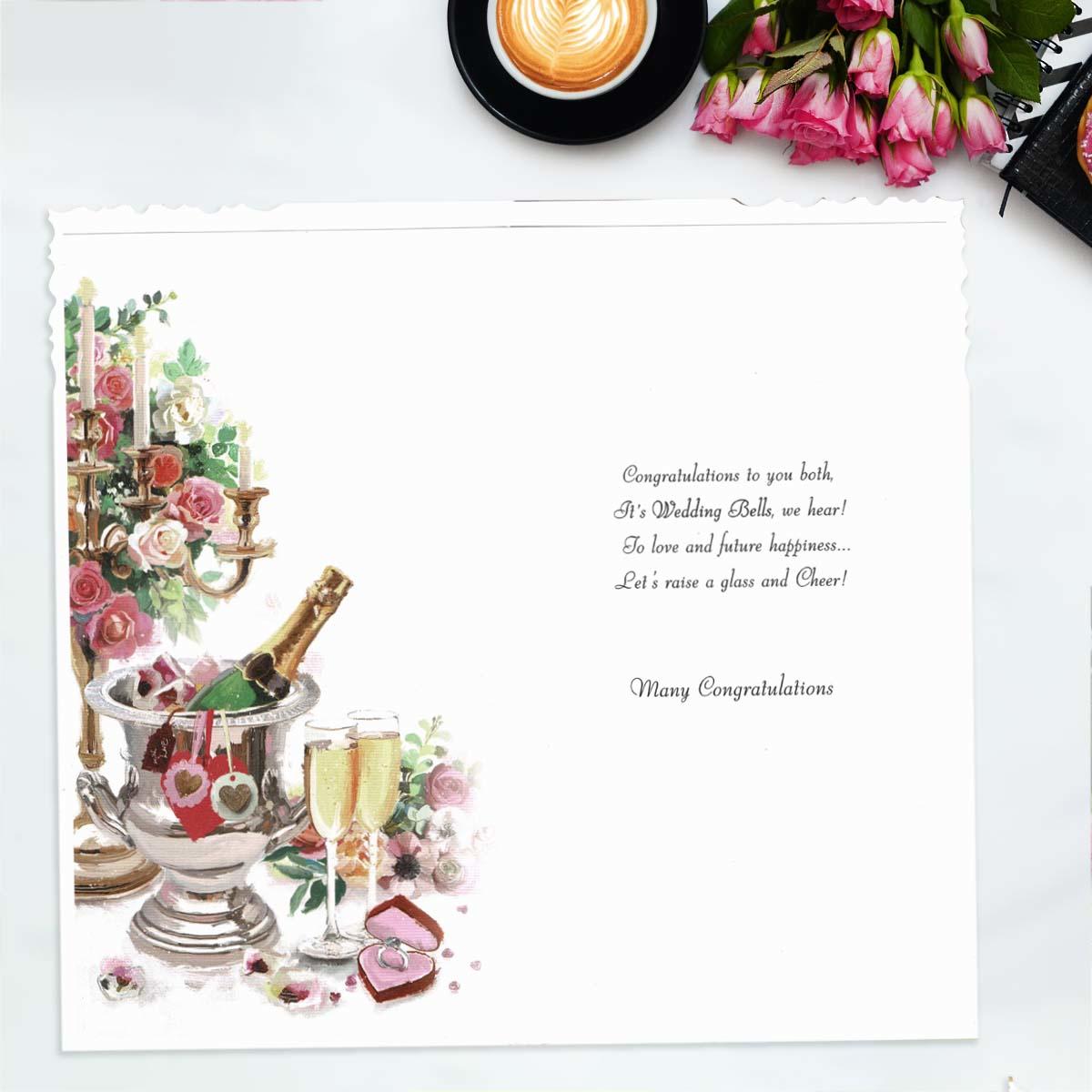 Inside with colour insert and verse