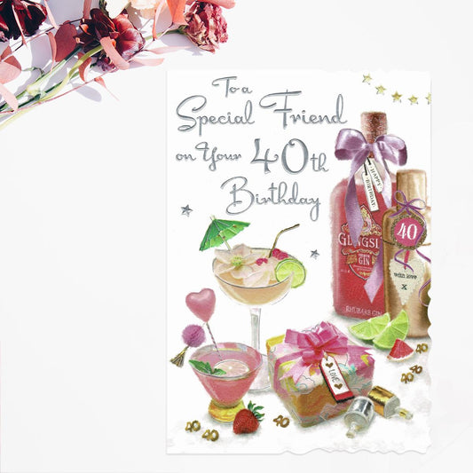 Special Friend 40th Birthday Card Front Image