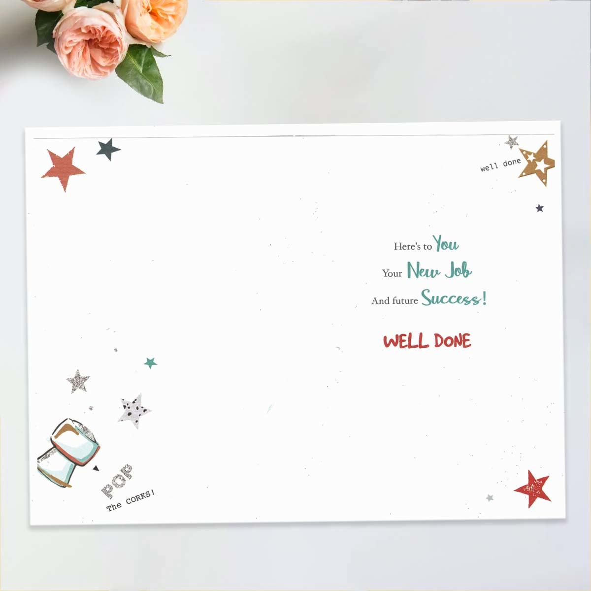 Inside with colour insert and greeting