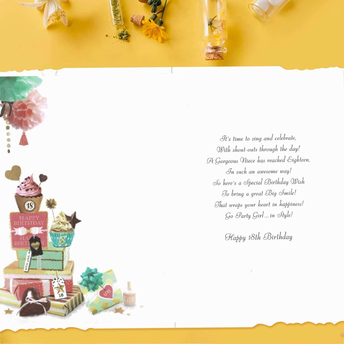 Inside with colour insert and verse
