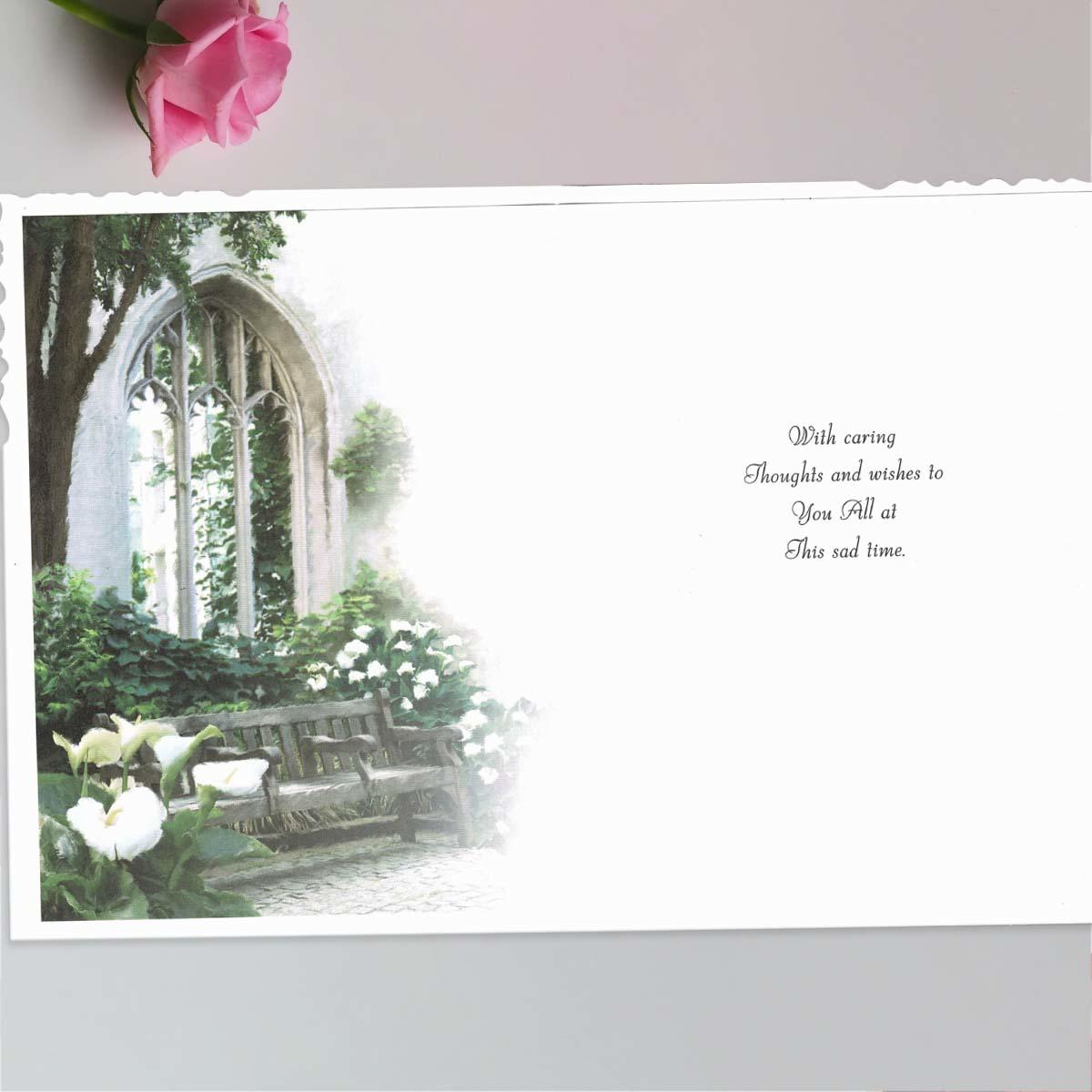 Inside with colour insert and heartfelt words