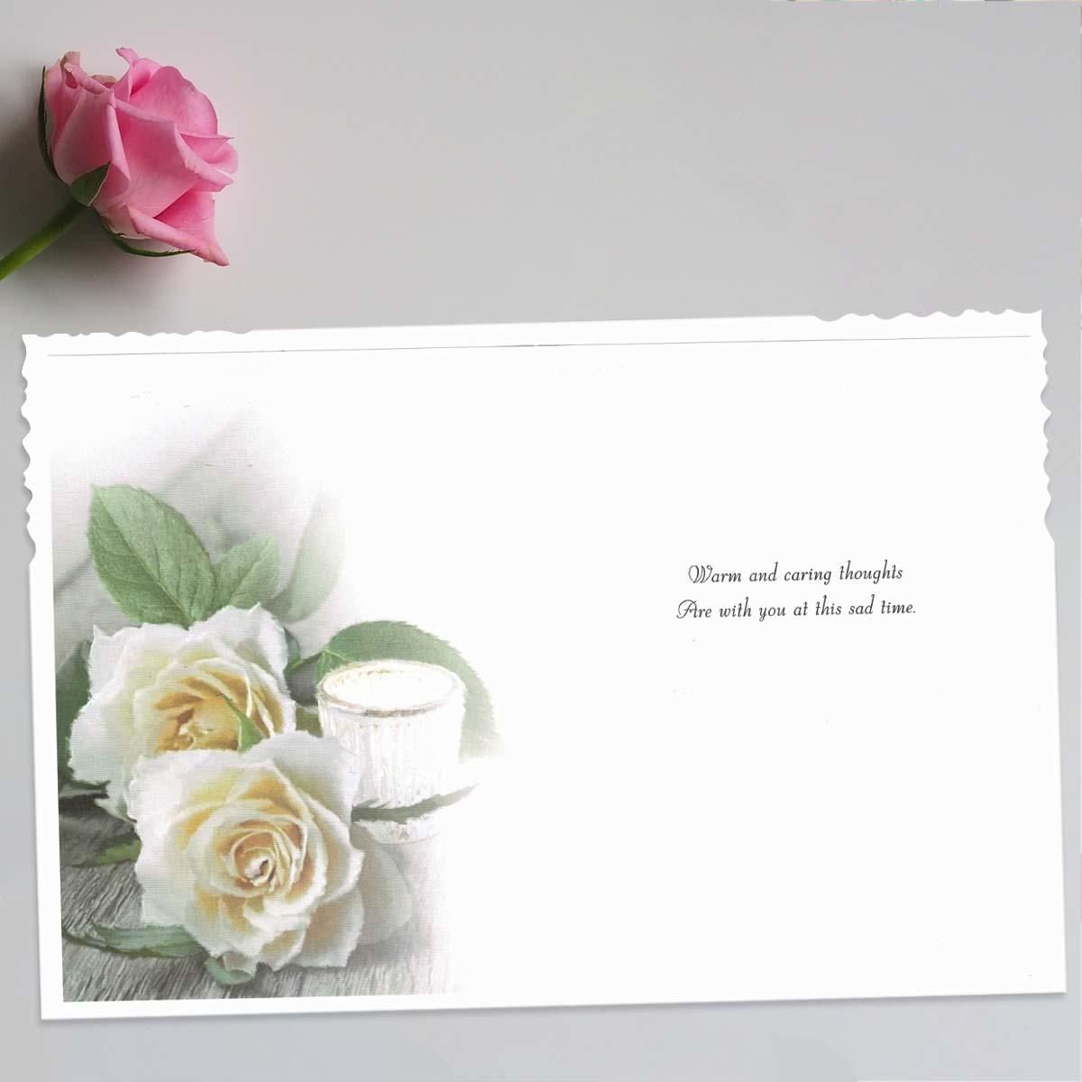 Inside with colour insert and greeting