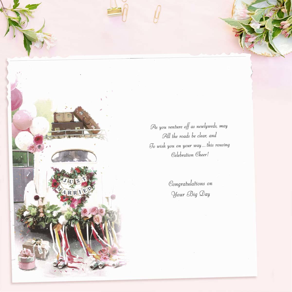 Inside with colour insert and verse