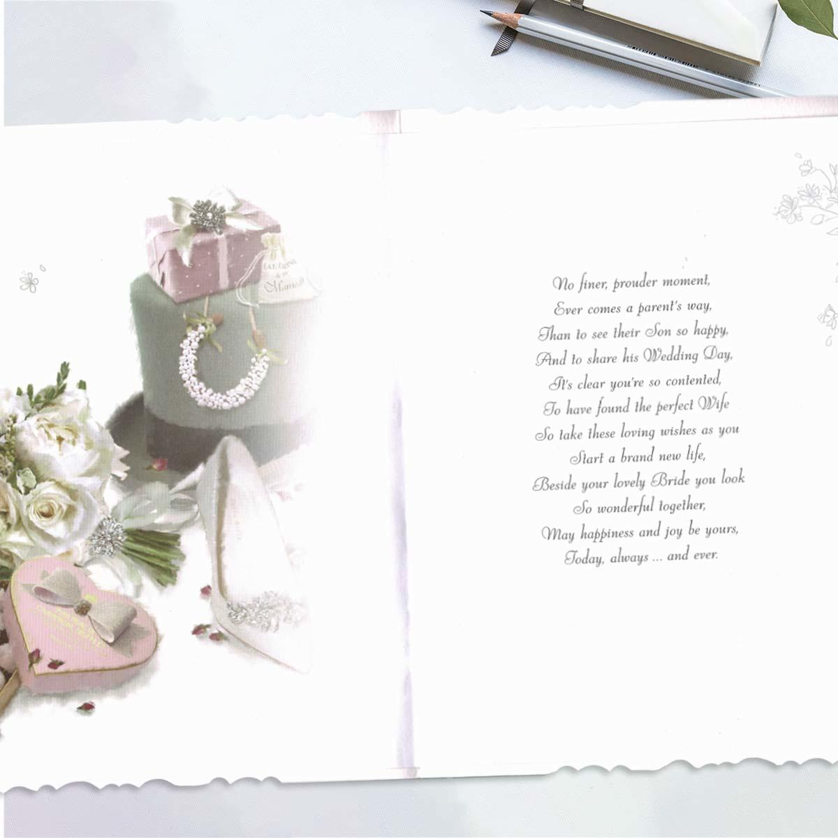 Inside with colour insert and heartfelt words