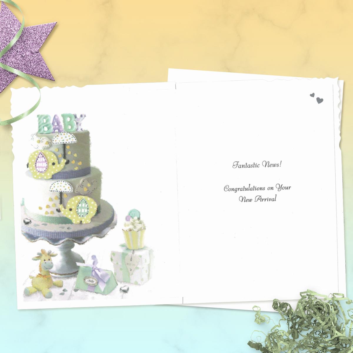 Printed Insert With Colour Image And Greeting