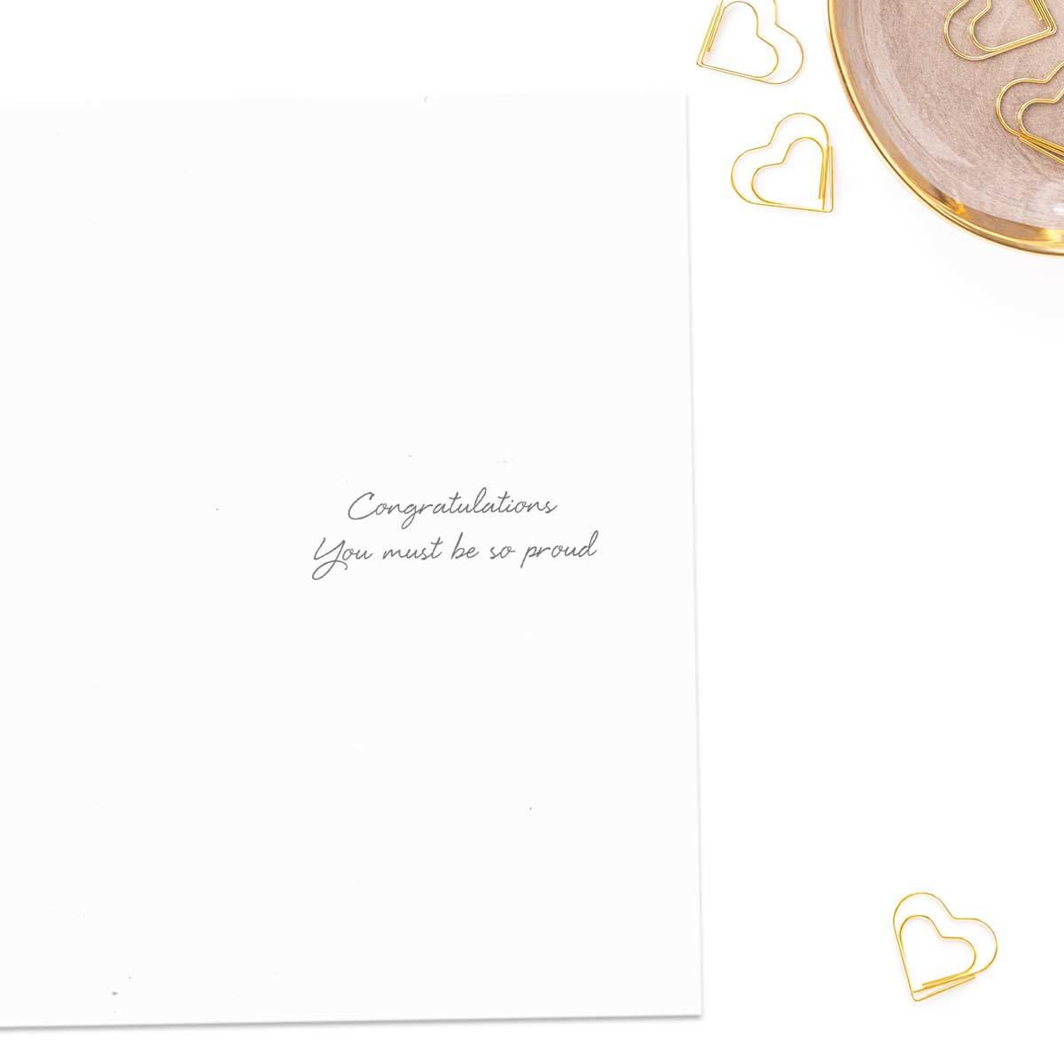 Inside with greeting