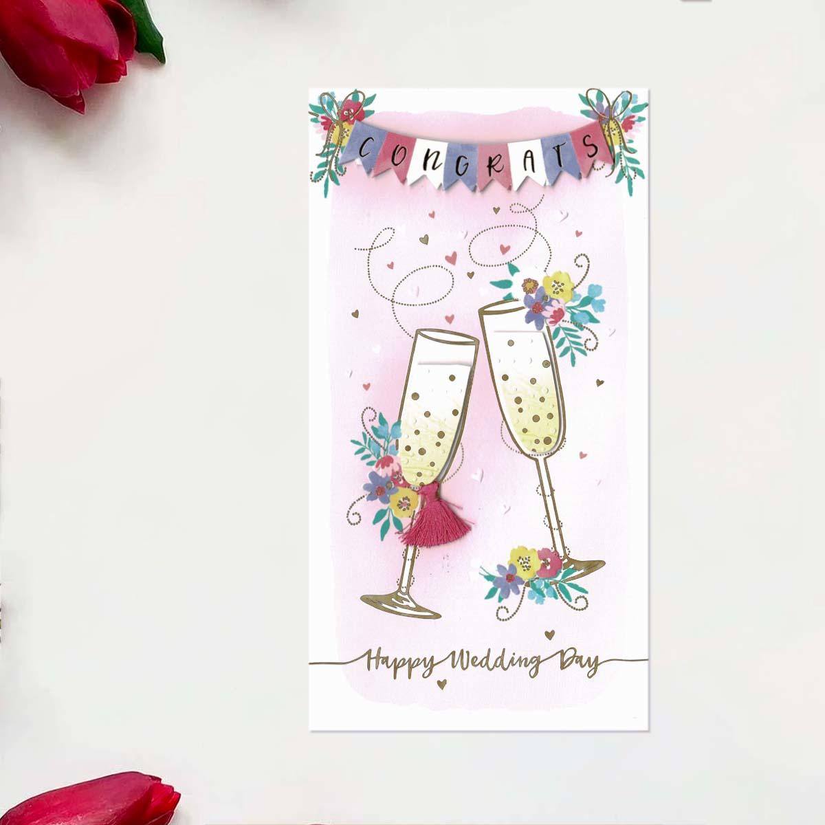 Raspberry Ripple - Wedding Day Card Front Image