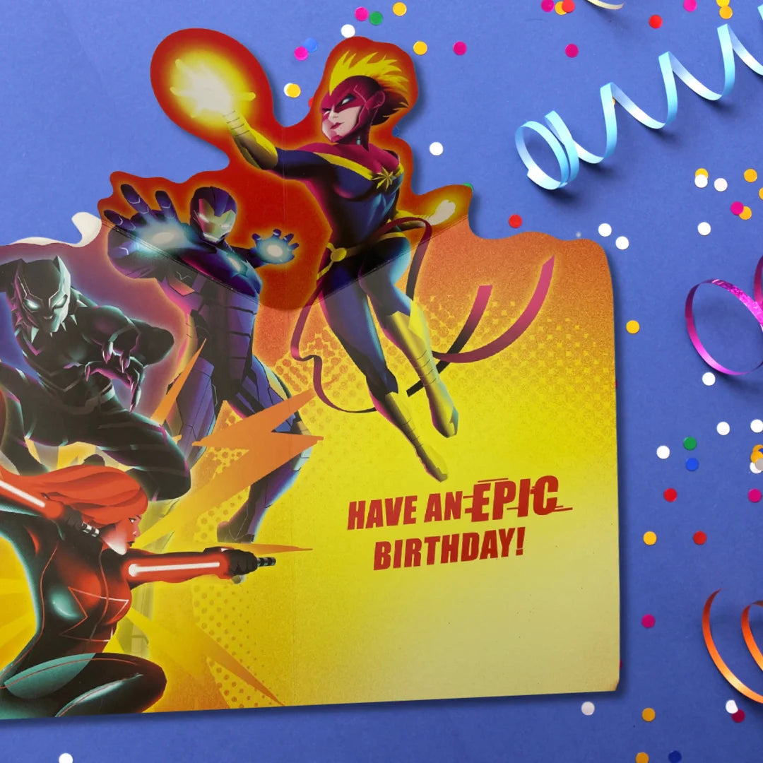 11th Birthday Card - Marvel Avengers Pop-Out