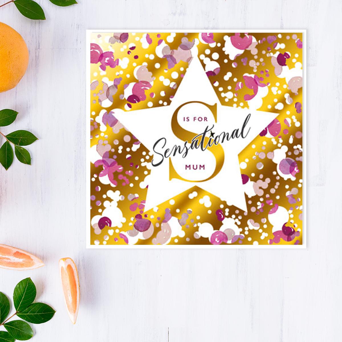 Sensational Mum Mothers Day Design Alongside Its White Envelope