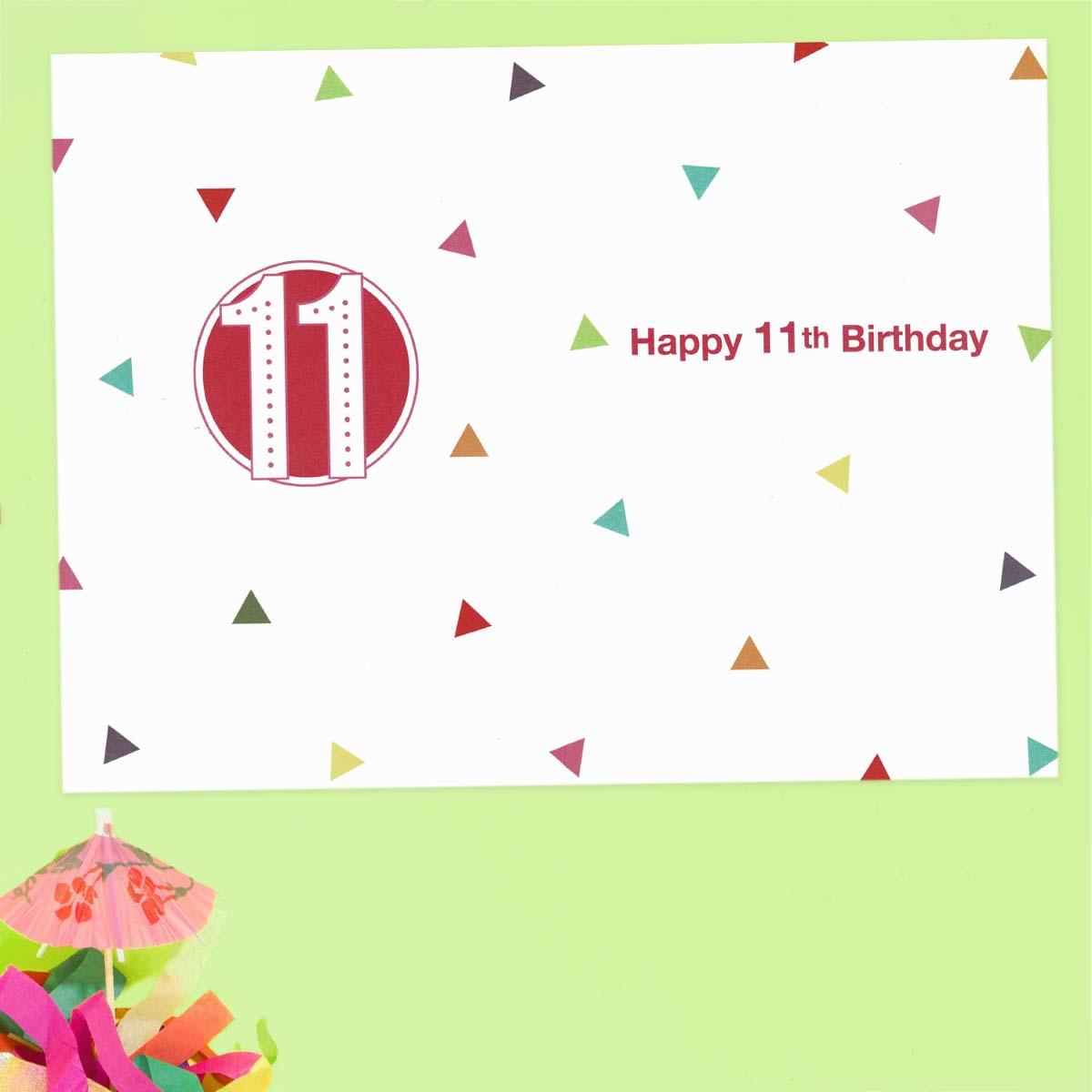 Inside with colour print and greeting