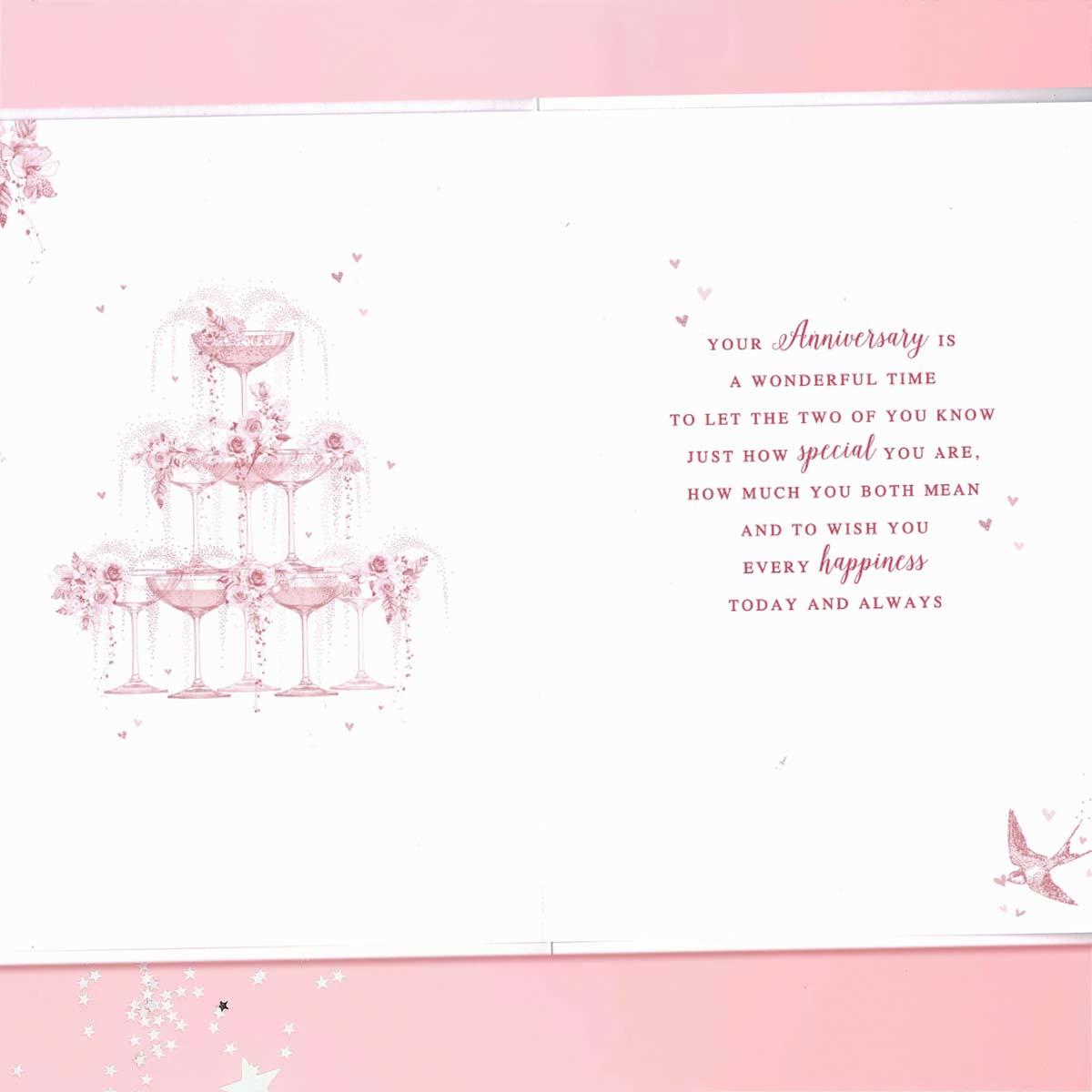 Inside with colour insert and greeting